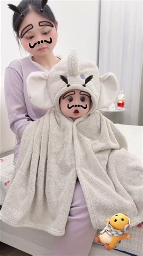 🐘💎 Luxury Elephant Baby Hooded Blanket | Ultra-Soft Comfort & Adorable Protection