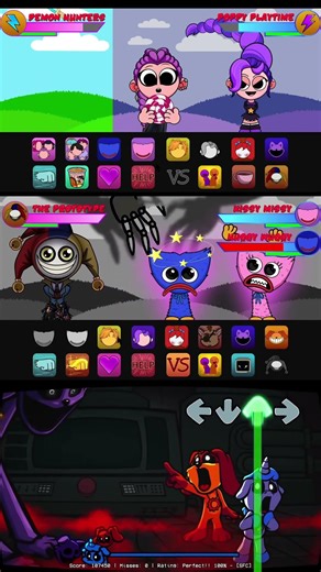 FNF Sprunki Poppy Playtime 5 With Prototype and Lily Vs Kpop Demon Hunter - FNF Mods