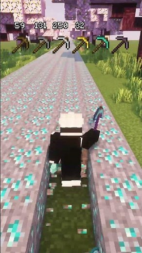 All Pickaxes VS Diamond ore — Durability Test ⛏️💎 #Minecraft