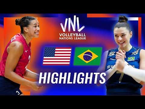 USA 🇺🇸 vs. Brazil 🇧🇷 - Highlights | Week 3 | Women's VNL 2026