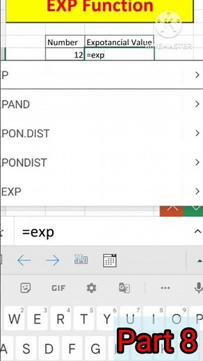 EXP function use|ये नहीं जाना तो कुछ नही जाना|use exp|exp formula | Ms Excel trick #vishalmistermind
