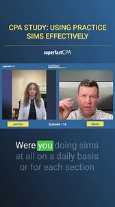 Using practice sims effectively. #futurecpa #cpaexam #cpaexams #cpaexamlife #cpastudy #cpastudying #superfastcpa #cpastudent | Superfastcpa