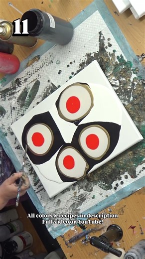 April MYSTERY Color Challenge Week 2 Pearlescent Swipe (day 11)❤️Fluid Art Tutorial by MarjoleinART