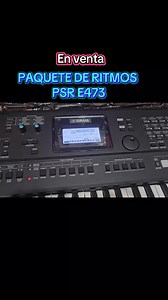 Cómo elegir ritmos en el Yamaha PSR E473