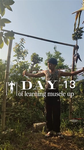 Day 13/30 of learning muscle up #calisthenics #muscleup #motivation #homeworkout