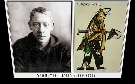 艺术作品-俄国艺术家-塔特林作品欣赏-Vladimir Tatlin