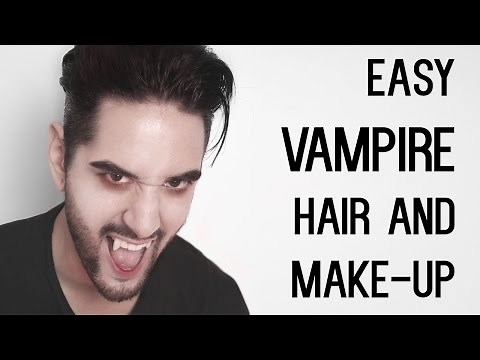 Cheap And Easy Vampire Look - Halloween Makeup And Hair Tutorial ✖ James Welsh