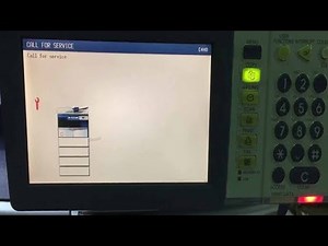 How to Reset error code C440,C430 ,c420,c410 Toshiba eStudio 255,256,257, 305, 306 457, reset...