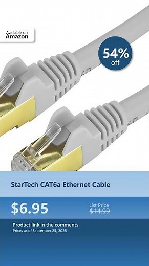 StarTech CAT6a Ethernet Cable