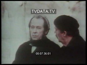 Aleksandr Solzhenitsyn, footage of forced labor camps GULAG, established during Joseph Stalin's
