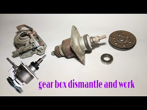 washing machine gear box dismantle and work