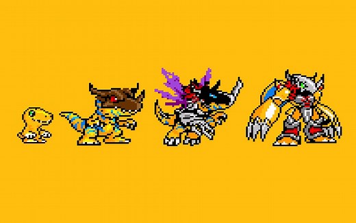 8BIT计划——数码宝贝亚古兽的像素进化全过程