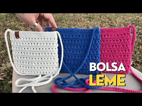 BOLSA EM CROCHÊ - BOLSA LEME | Bolsa linda e prática de fazer, passo a passo ‪@MarceloNunesCroche‬