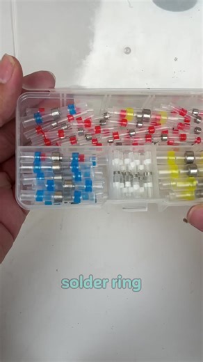 Solder rings for wiring connections—fast, secure, durable, and waterproof. #Pressure-Free Heat Shrink Tubing# Solder Ring Wiring#TikTokShopBlackFriday#TikTokshopCyberMonday#spotlightfinds