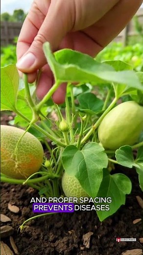 How to Grow Melons (Cantaloupe, Honeydew) at Home #homegardening #beginnergardening