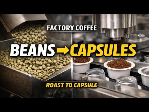 Coffee Roasting, Grinding & Capsule Production | Inside a Modern Factory