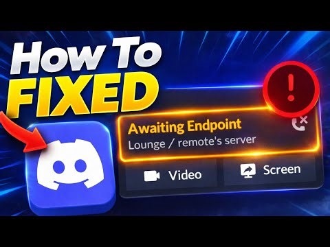 How to fix awaiting endpoint discord | Discord awaiting endpoint problem | Discord server down today