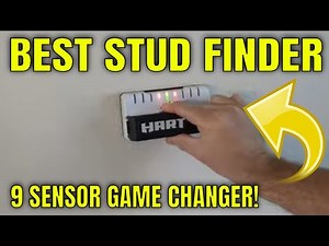 Best Wall Stud Finder! Hart Professional 9 Sensor Wall Stud Finder Tool Review Demo