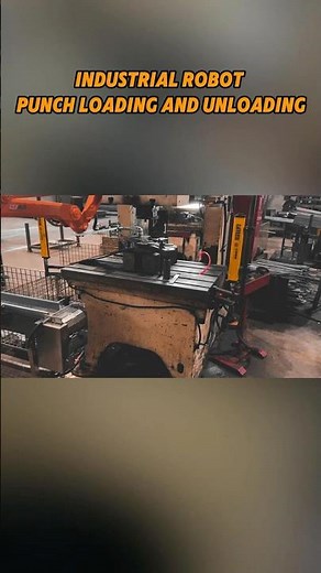 Industrial Robots in Action: Punch Press Loading and Unloading#industrialrobots #robotics #shorts