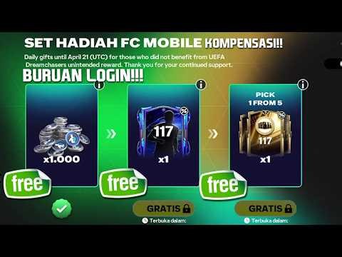 BESOK KLAIM PEMAIN OVR 117 GRATIS!! KOMPENSASI BUG W ATAU L GUYS EVENT UCL SAWERIA ON FC MOBILE 26