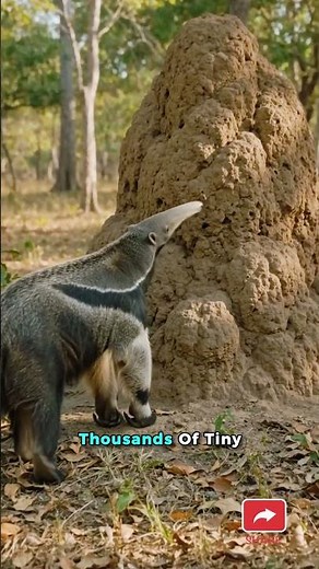 This Animal Eats THOUSANDS of Ants in Seconds! 🤯🐜 #GiantAnteater #Ants #Shorts