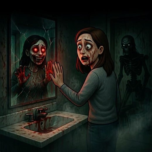 🎬DON`T LOOK AT THE MIRROR😱 #viral #horrorstories #viralvideos
