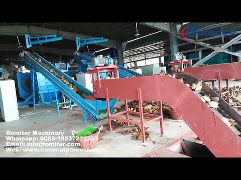 Automatic Coconut Shell Fiber Extracting Sorting Making Machine