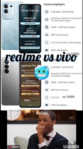 🥶vivo vs realme 🥶,#shorts #mobile #techmobile .