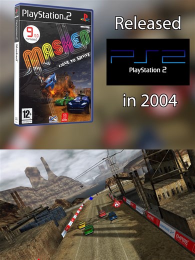 Retro Classic: Mashed: Drive to Survive #playstation #fyp #nostalgia #retrogamingontiktok #ps2 #2004 #racing #destruction #derby