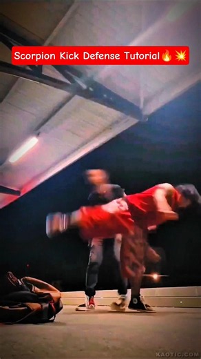 Scorpion Kick Defense Tutorial🔥💥 #kungfu #scorpionkick #knockout #martialarts #training #shortsfeed