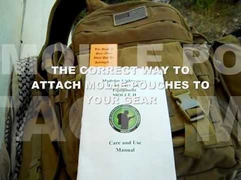 THE CORRECT WAY TO ATTACH MOLLE POUCHES