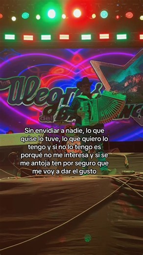 Sin envidiar a nadie: lo que quise lo tuve, lo que quiero lo tengo