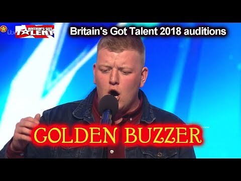Gruffydd Wyn Roberts GOLDEN BUZZER Opera Singer Auditions Britain's Got Talent 2018 BGT S12E06