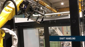 Loading long shafts? Let the robot handle it. With a HALTER loading...