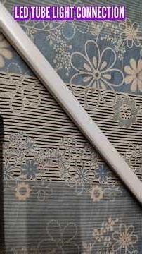 LED Tube Light Connection in Tamil | Easy Wiring Guide ⚡ #Shorts #ledtubelight #aputurelighting