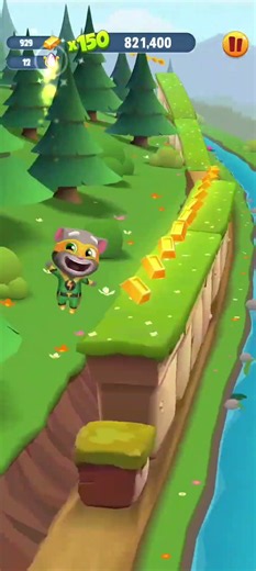Talking Tom Gold Run Gameplay: Super Tom -3 #talkingtom #shorts