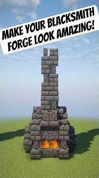 3 Ways to Build the Perfect Blacksmith Forge #minecraft #shorts #tutorial