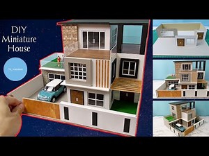 How To Make A Beautiful Cardboard House Model