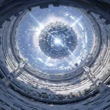 An alien city, where everything is circularly shaped