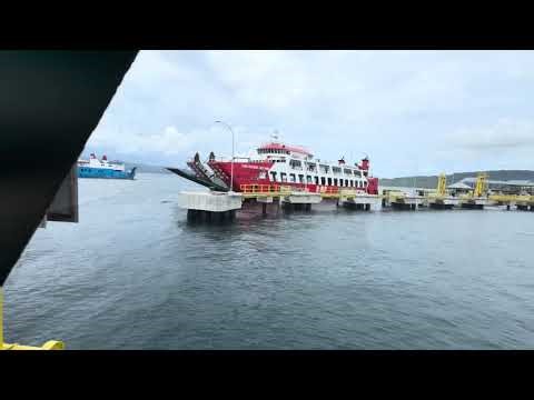 🇮🇩 Boarding Ferry from Island of Bali to Java Island Indonesia