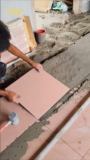I fitted new design 16x16 tiles on the floor of the house. How are the tiles? #floortiles #tiles