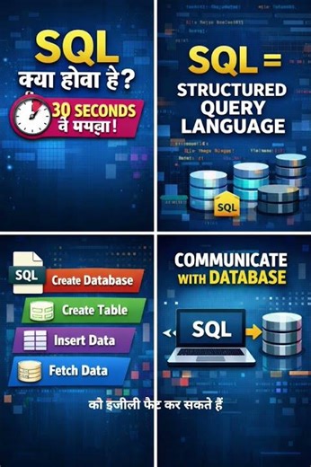 SQL Explained for Beginners in 30 Seconds | SQL Tutorial Hindi #shorts