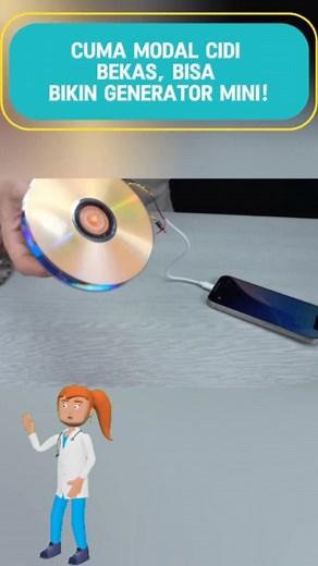 Cara membuat generator mini dari cidi bekas | Ahdah Maulana