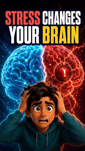 Why Stress Changes Your Brain (And How To Fix It) #stress #brainscience #shorts