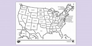 State Map Colouring Page