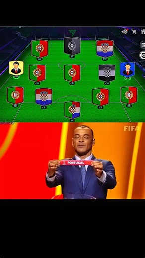 The Combined Xi Of portugal VS Croatia of world cup 2025 🇵🇹🆚🇭🇷