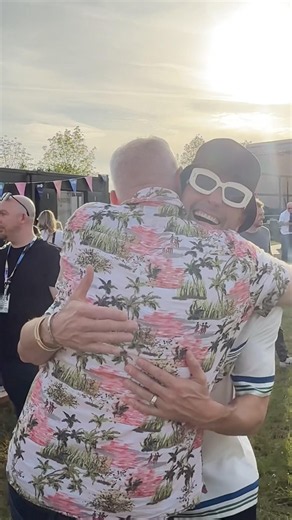 Bumping into @fisher Sarah Story @PeteTong at @bbcradio1 Big Weekend