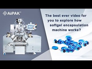 The best ever video for you to explore how softgel encapsulation machine works?