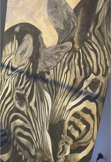 Captivating Gold Zebra Acrylic Painting Techniques