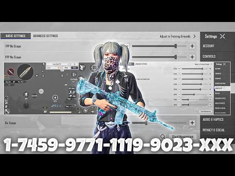 NEW UPDATE 4.3🔥BEST SENSITIVITY CODE + CONTROL SETTINGS BGMI/PUBG MOBILE